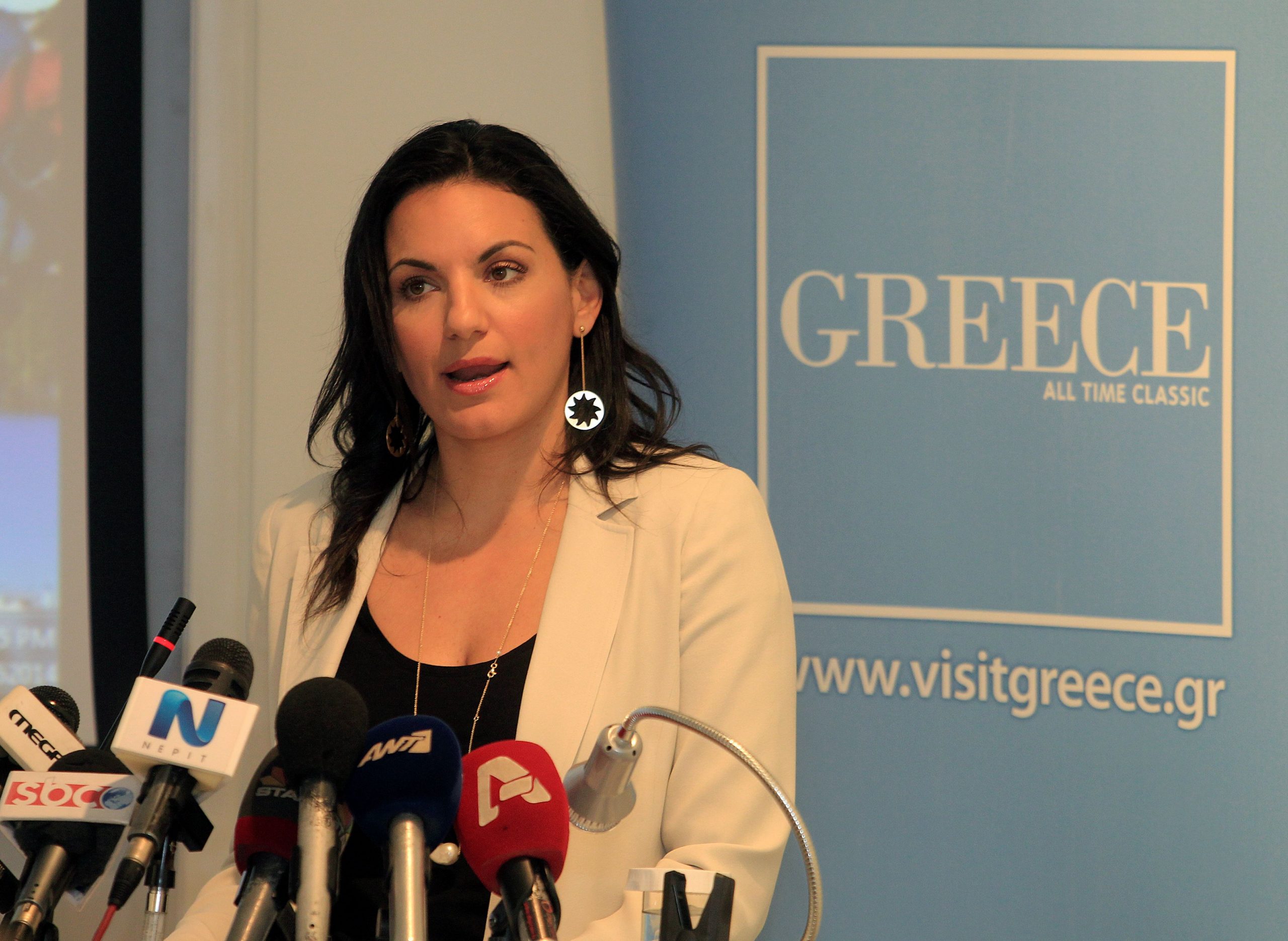 Ministra del turismo greca Olga Kefalogianni